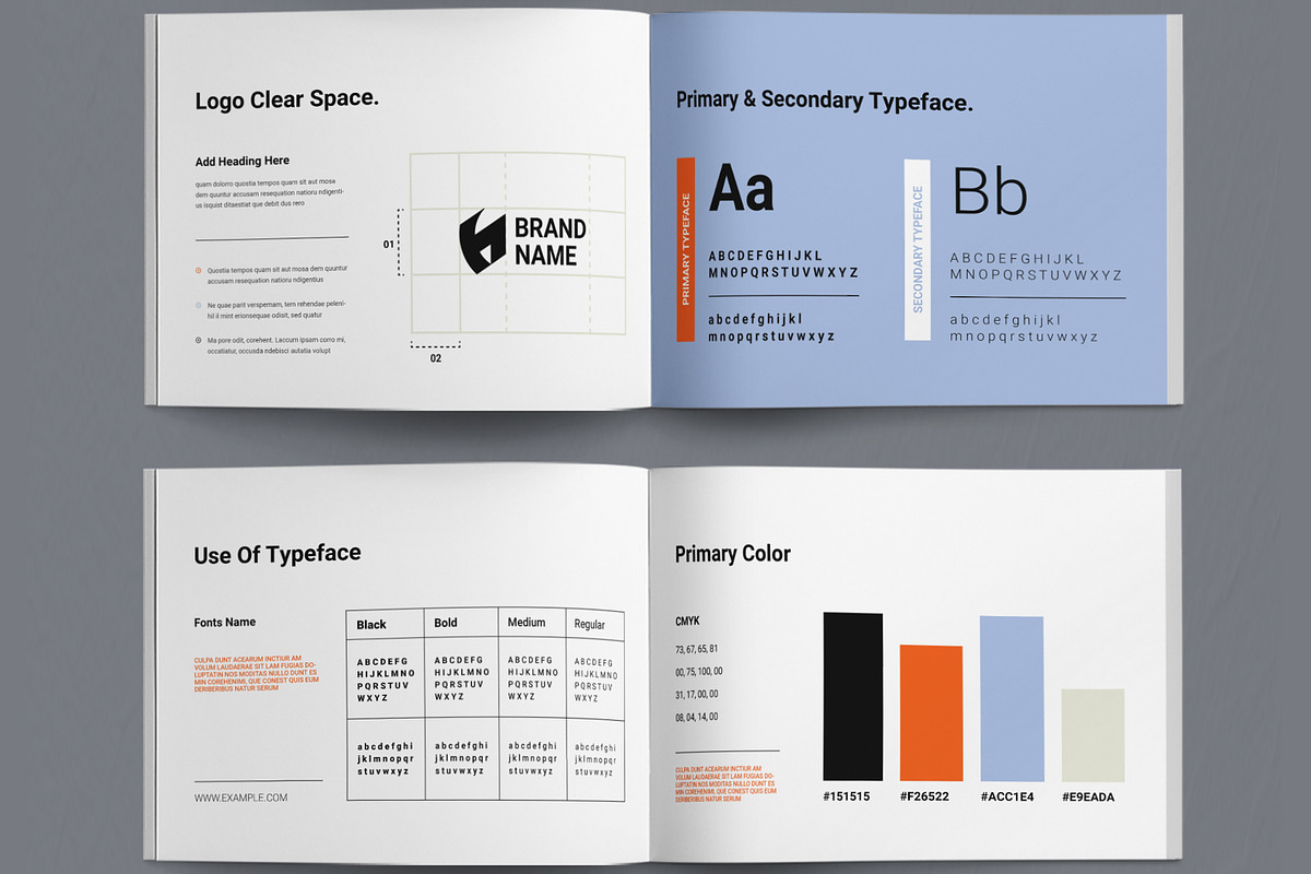 Modern Brand Identity Guideline Book, a Brochure Template by ContestDesign (Photo 4 of 5)