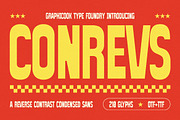 Conrevs, a Sans Serif Font by graphicook (Thumbnail 1 of 10)