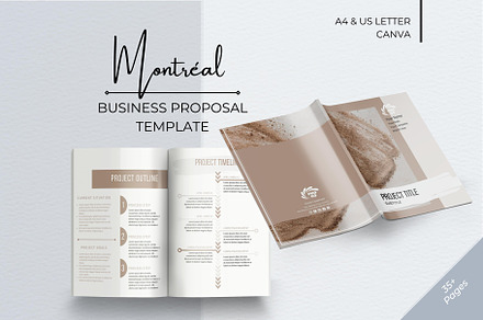 Business Proposal Template 35+ Pages, a Magazine Template by B2 Digital Design