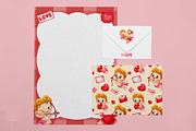 Cupid Mail Service Watercolor, a Seasonal Illustration by CreativeValuation (Thumbnail 9 of 12)