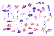 Summer Watercolor Clipart PNG Bundle, a Decorative Illustration by HabitusDesigns (Thumbnail 2 of 3)