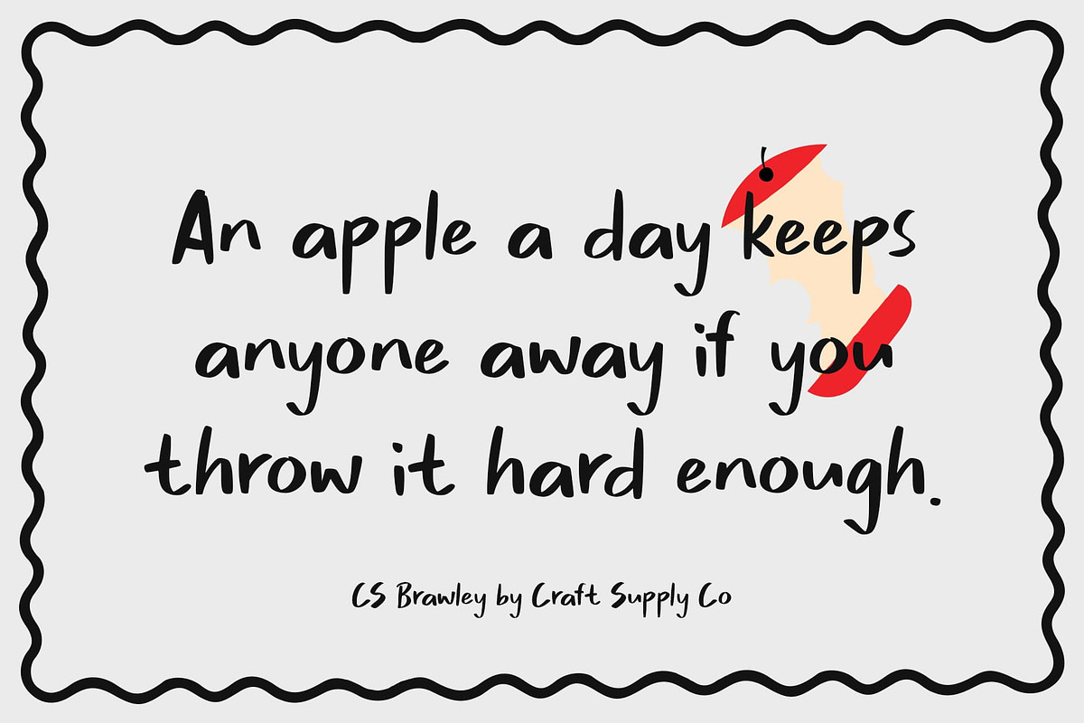 CS Brawley – Marker Font, a Handwritten Font by Craft Supply Co. (Photo 3 of 8)