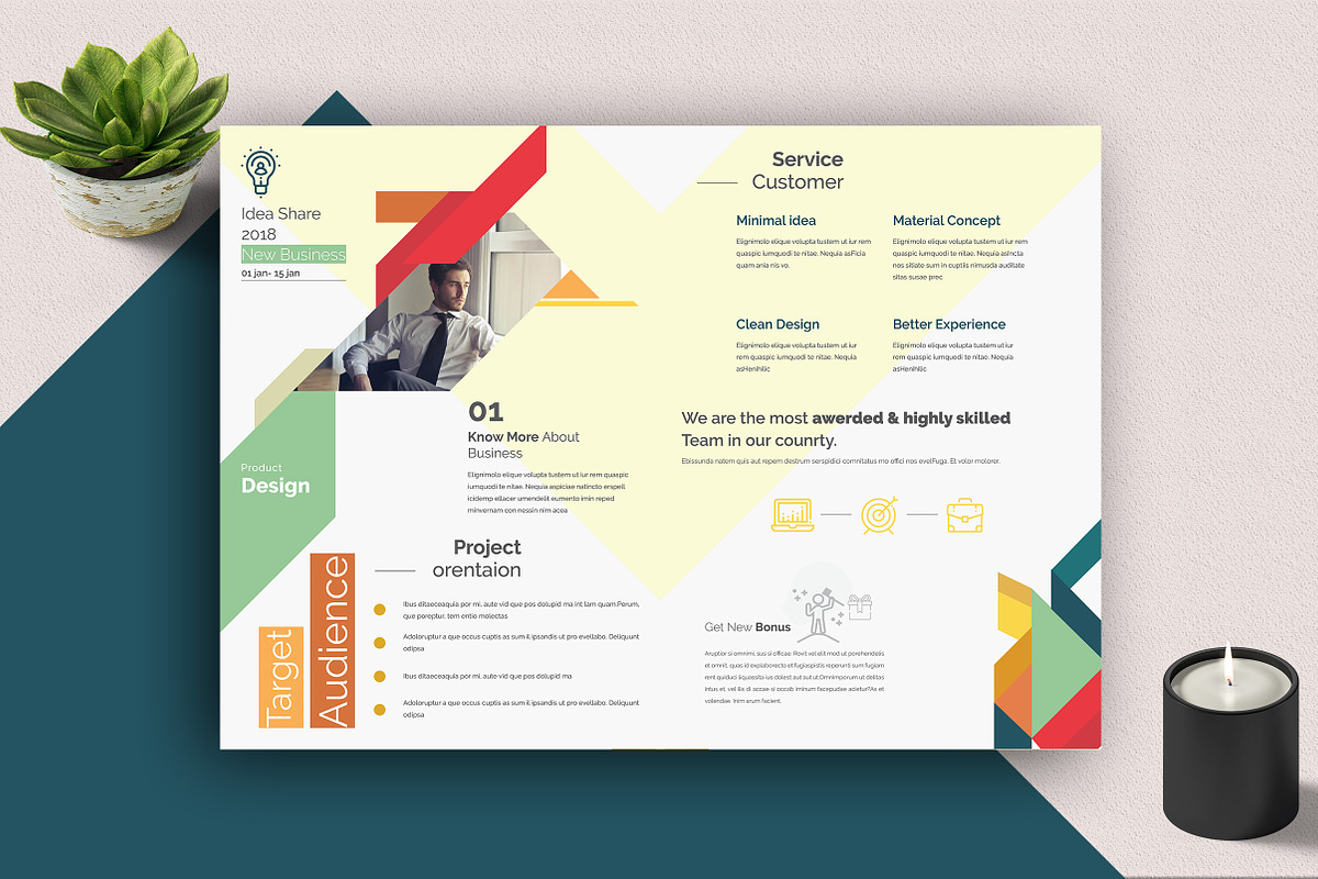 Multipurpose Bi Fold Brochure, a Brochure Template by Addaxx (Photo 2 of 3)