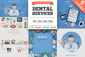 Dental Services Themes, a Healthcare Illustration by TAlex