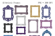 Watercolor Textures, Strokes & Frame, a Texture Graphic by DreamoraArt (Thumbnail 7 of 11)
