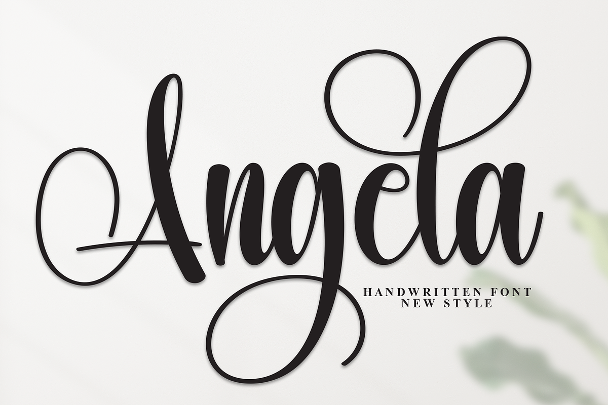 Angela | Script Font, a Handwritten Font by Scratchones (Photo 1 of 9)