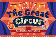 The Great Circus, a Font by caocastudio (Thumbnail 1 of 5)