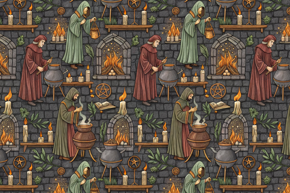 Alchemy Seamless Pattern, a Pattern Graphic by Designs by Helen Trupak (Photo 6 of 8)