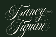 Francy Tiguan | Classy Script Font, a Script Font by Jolicia Type (Thumbnail 1 of 12)