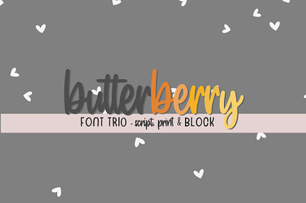 Butterberry Font Trio
