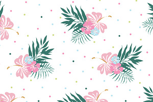 Hawaii Seamless Pattern Set