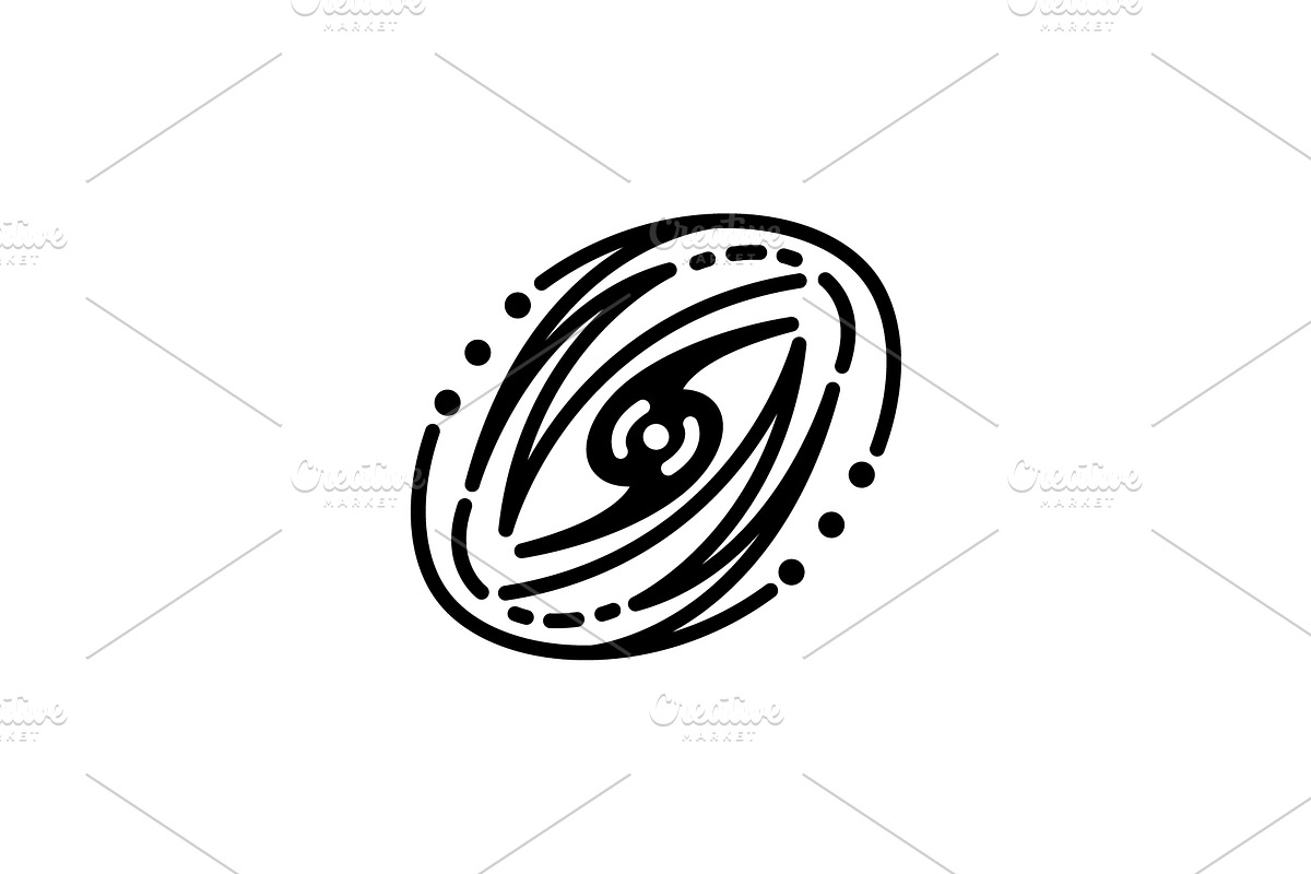 Galaxy icon vector. Galaxy simple, an Icon by Anno Urbis