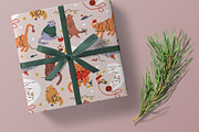 Cute Christmas cats seamless pattern, a Pattern Graphic by Good Studio (Thumbnail 3 of 5)