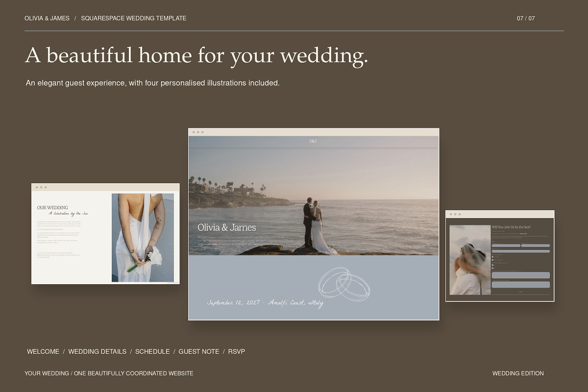 Squarespace Website for Weddings, a Squarespace Template by Layl Atelier (Photo 7 of 8)