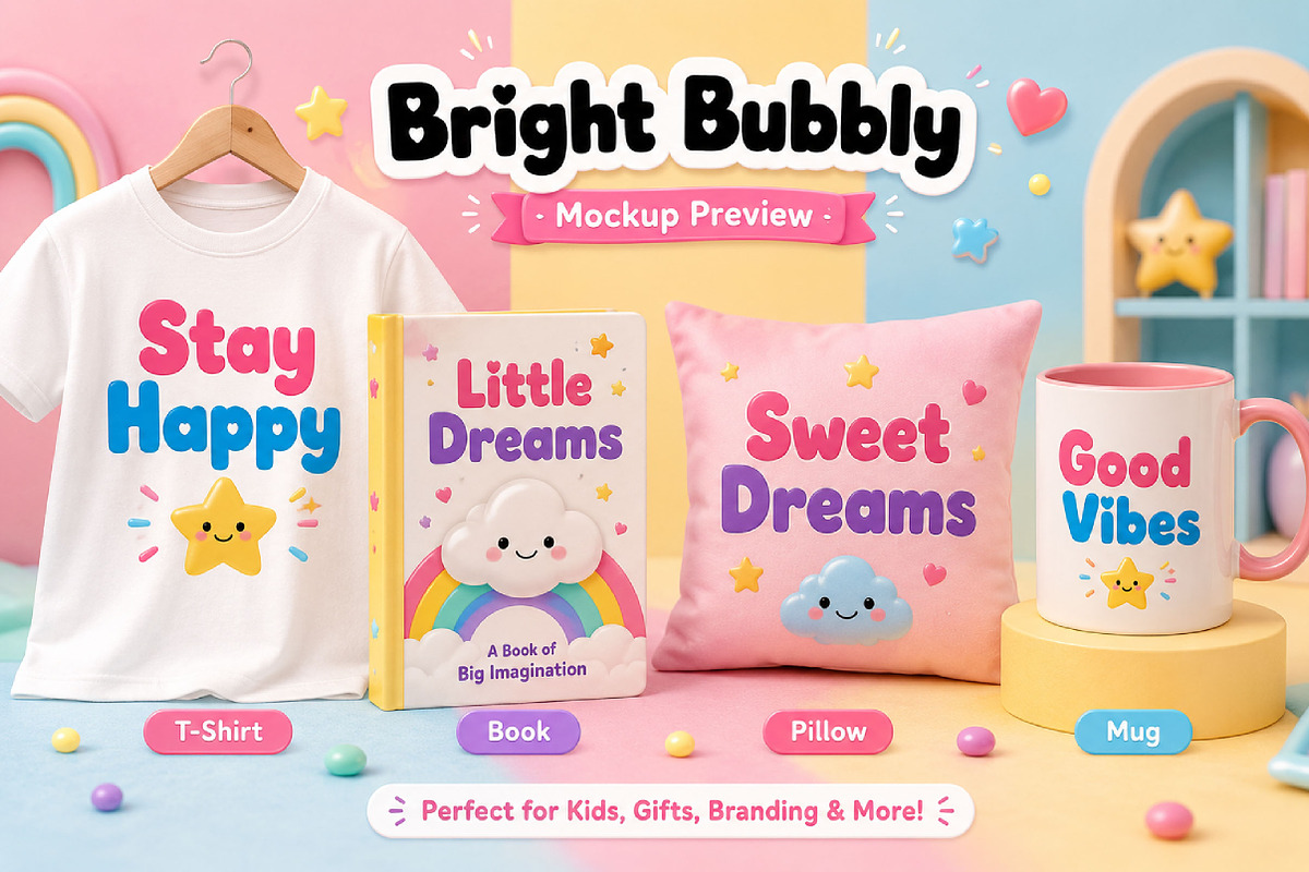 Bright Bubbly, a Slab Serif Font by Wow Magic (Photo 5 of 5)