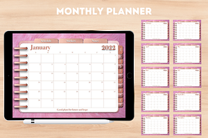 Luxury Rose Gold Planner 2022