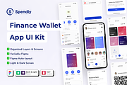 Spendly - Finance Wallet APP UI KIT, an App Template by Nait Creative (Thumbnail 1 of 7)