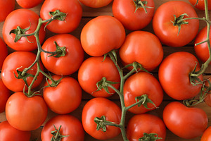 Fresh Tomatoes Background on Wooden Surface, a Food & Drink Photo by Davizro's Market