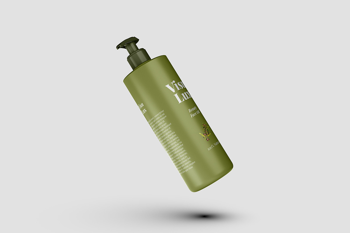 Cosmetic Pump Bottle Mockup 5 Views, a Cups & Container Mockup by Illusiongraphic (Photo 2 of 22)