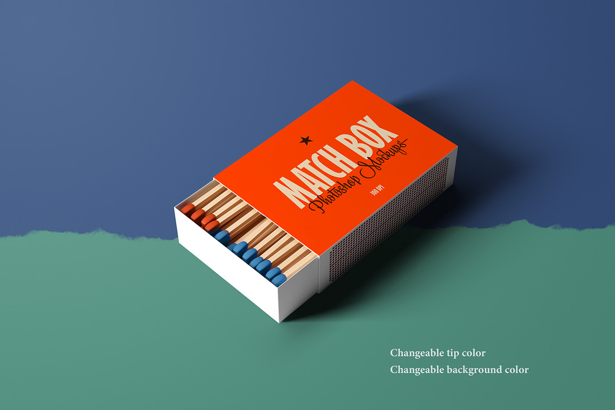 Matches Box Mockups, a Packaging Mockup by artimasa (Photo 4 of 7)