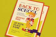 Retro Back To School Event Flyer, a Flyer Template by Guuver (Thumbnail 2 of 3)