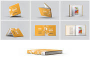 Square Book Mock-Up, a Books & Magazine Mockup by Se٧enStudio (Thumbnail 4 of 9)