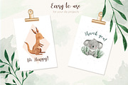 Australian Friends Watercolor Set, an Animal Illustration by LeMagiqueBoutique (Thumbnail 5 of 5)