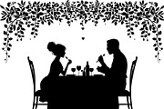 Minimalist family eating dinner, an Illustration by Amazin_art (Thumbnail 6 of 17)