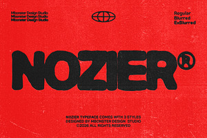 Nozier - Distressed Grunge Font