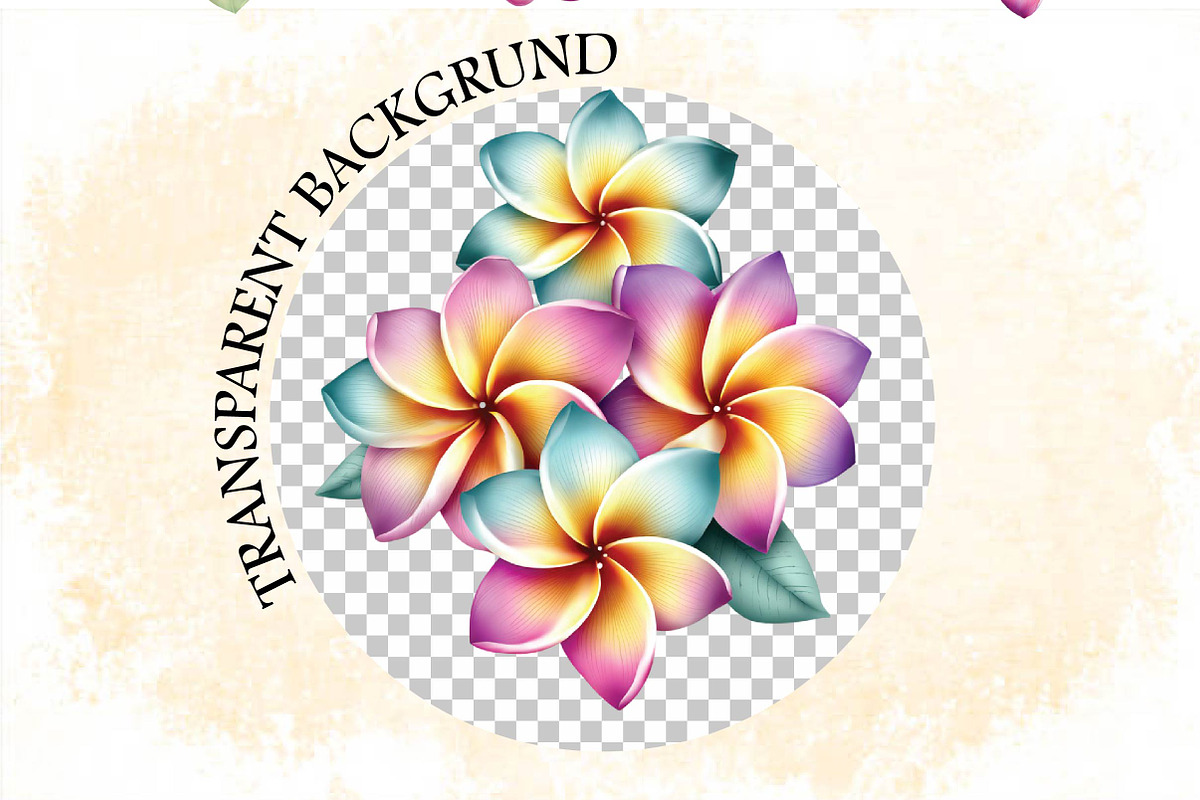 Watercolor Plumeria Clipart Bundle., an Illustration by SVGArt (Photo 8 of 9)
