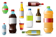 Bottles Vector Mockup, a Product Mockup by vekstok (Thumbnail 1 of 2)