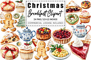 Cozy Christmas Breakfast Clipart, a Graphic by CitraGraphics (Thumbnail 1 of 3)