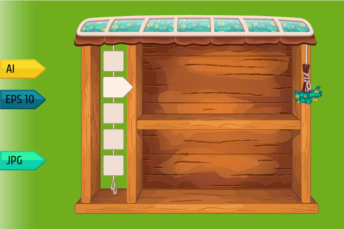 Game wooden shelf windows set, a Templates & Theme by julia_musdotter (Photo 19 of 20)