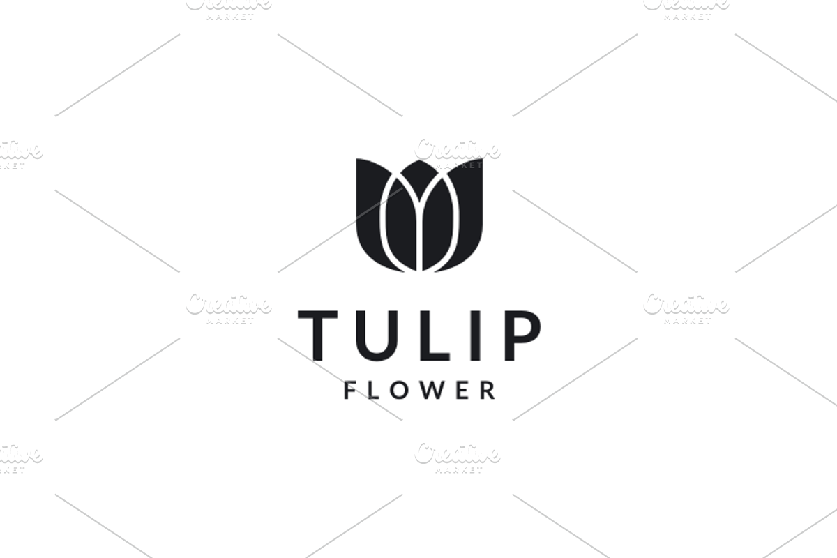 Tulip Flower Logo Template, a Branding & Logo Template by yopie (Photo 3 of 4)