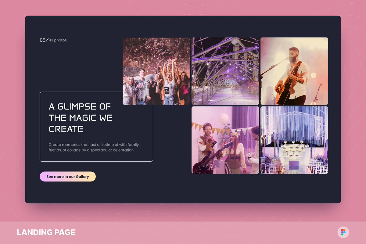 Eventz - Event Planner Landing Page, an UI Kit Template by Studio Delapan (Photo 2 of 3)