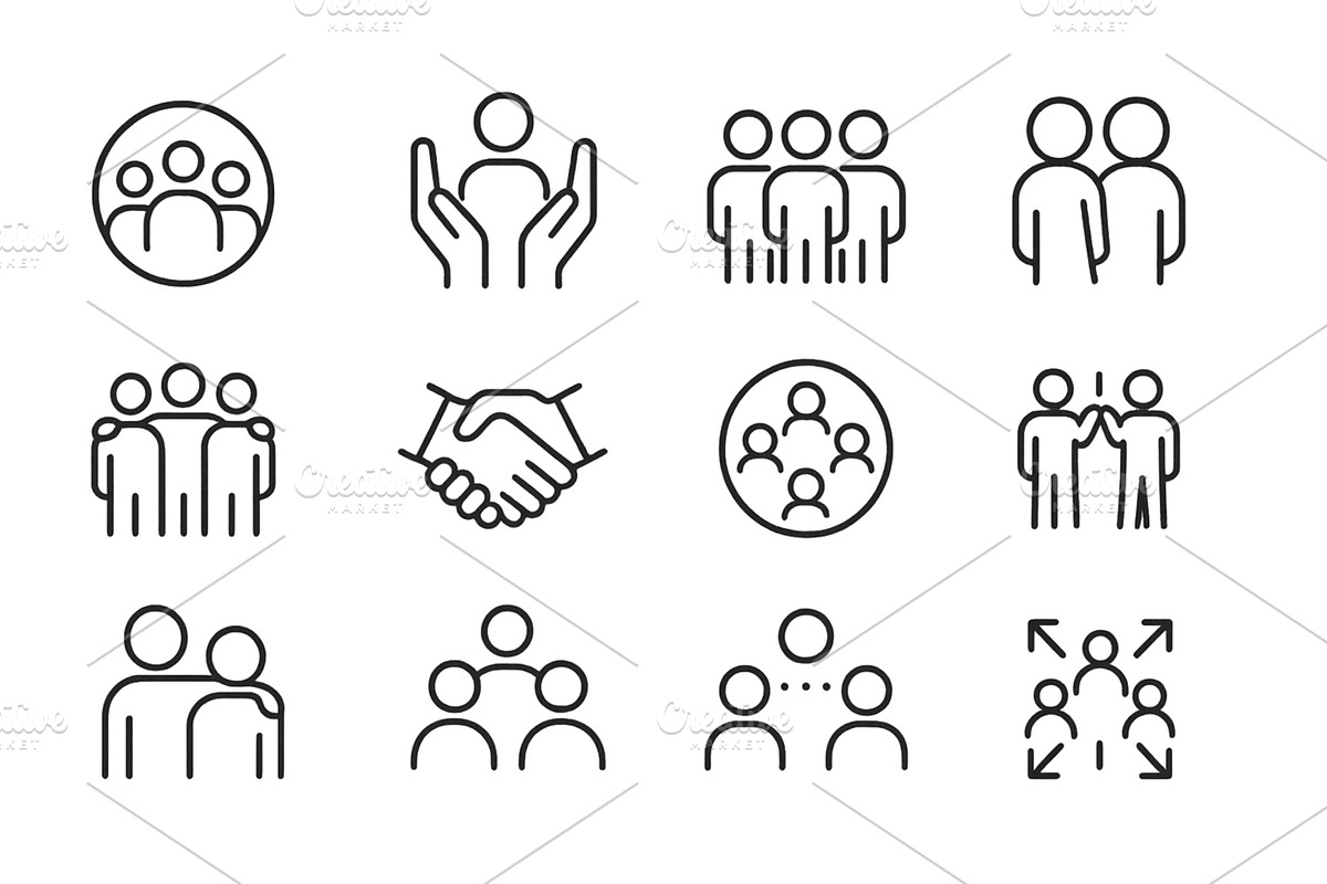 Diverse group of people icons, a Person Illustration by ZinetroN