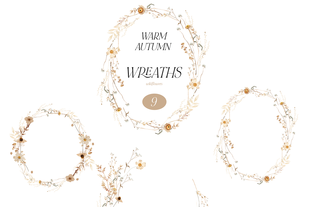 Warm AUTUMN - wildflower collection, a Seasonal Illustration by Youksy (Photo 8 of 17)