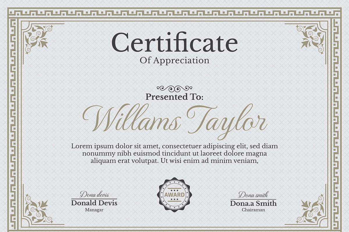 Creative Achievement Certificate, a Stationery Template by MRI STUDIO (Photo 4 of 11)