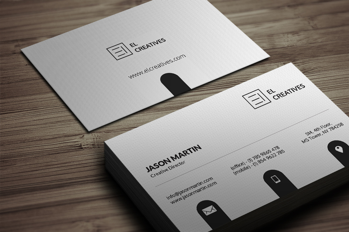 Clean Corporate Business Card, a Business Card Template by bouncy (Photo 4 of 4)