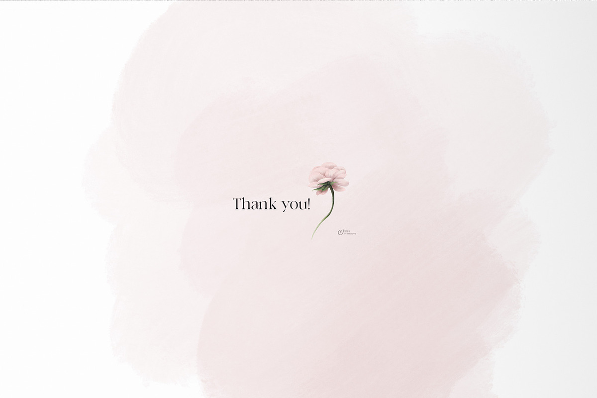 Flowers collection, floral clipart, an Illustration by ollalya (Photo 14 of 14)