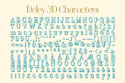 Delcy 3D, a Serif Font by Craft Supply Co. (Thumbnail 8 of 8)