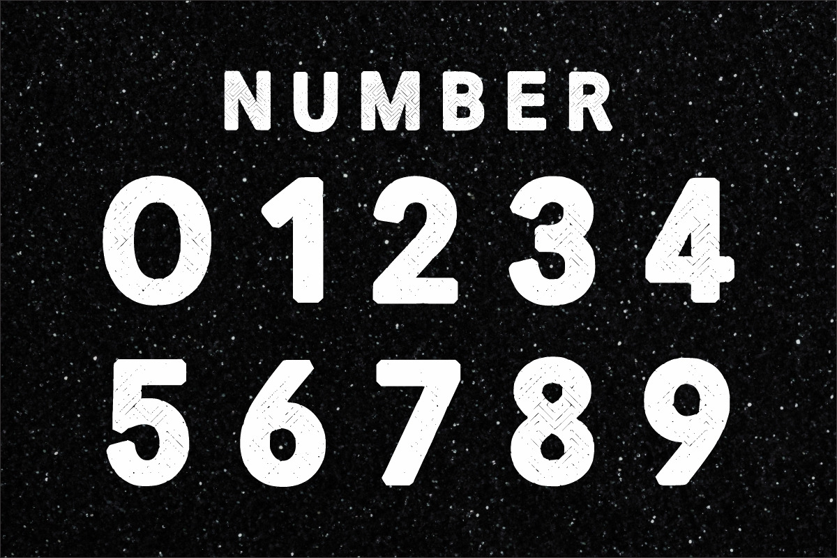 Black Glitter, a Font by Fourteen Letter (Photo 3 of 6)