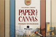 Procreate Paper Texture Brushes, a Brush Add-On by GRANCI STUDIOS (Thumbnail 1 of 7)
