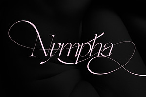 Nympha Luxurious Font - Light Italic