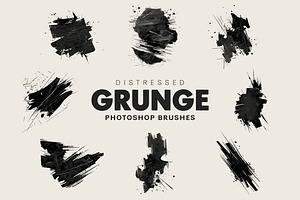 20 Distressed Grunge Brushes, a Brush Add-On by AB-TheDesigner