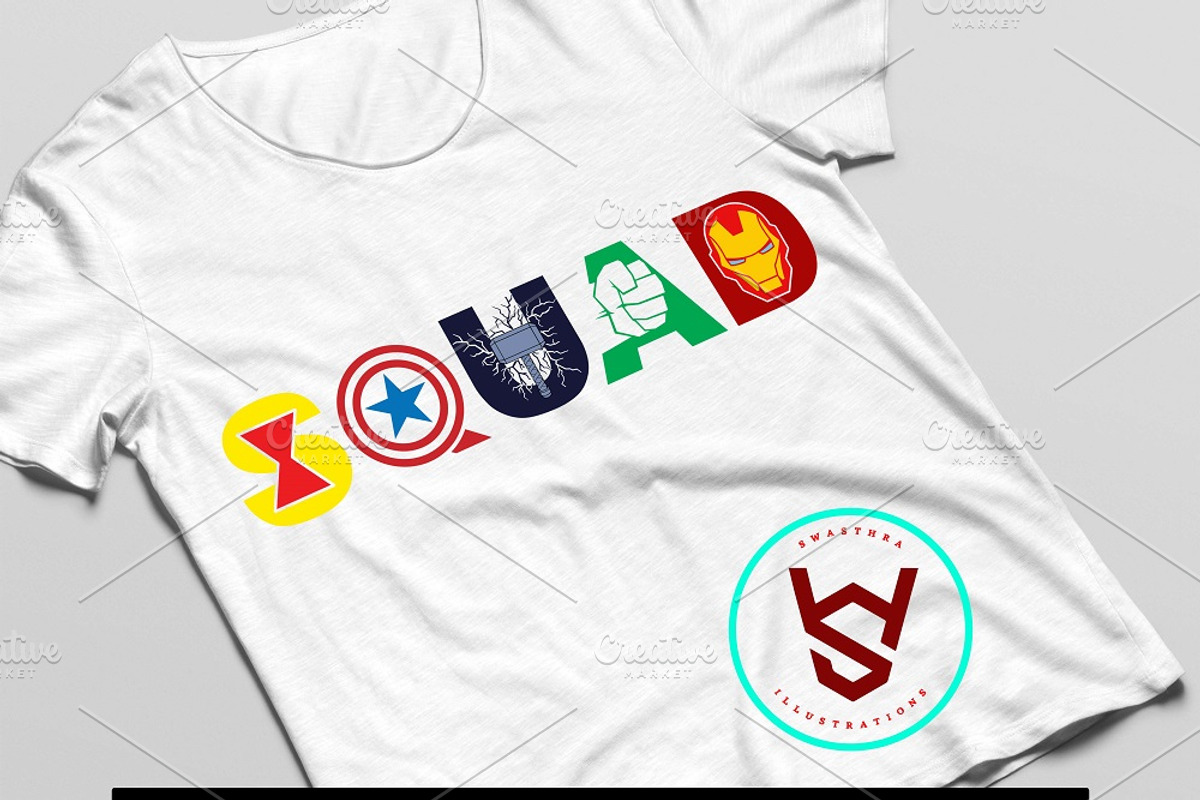 Avenger Superhero Squad Vector SVG, an Object Graphic by FancyDesignStudio (Photo 3 of 6)