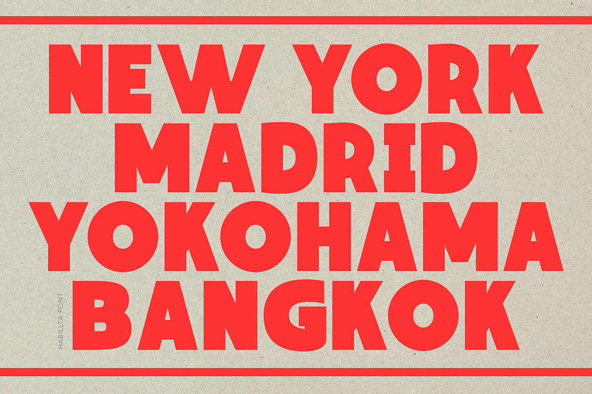 Habillta Display Font, a Sans Serif Font by madeDeduk (Photo 8 of 10)