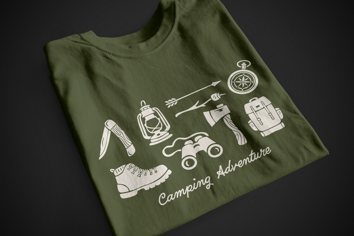 Camping Adventure Graphic Set, an Illustration by cd-design.co (Photo 3 of 7)