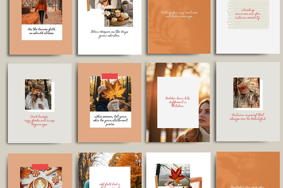 Fall Quotes Instagram Templates & Stories preview 5