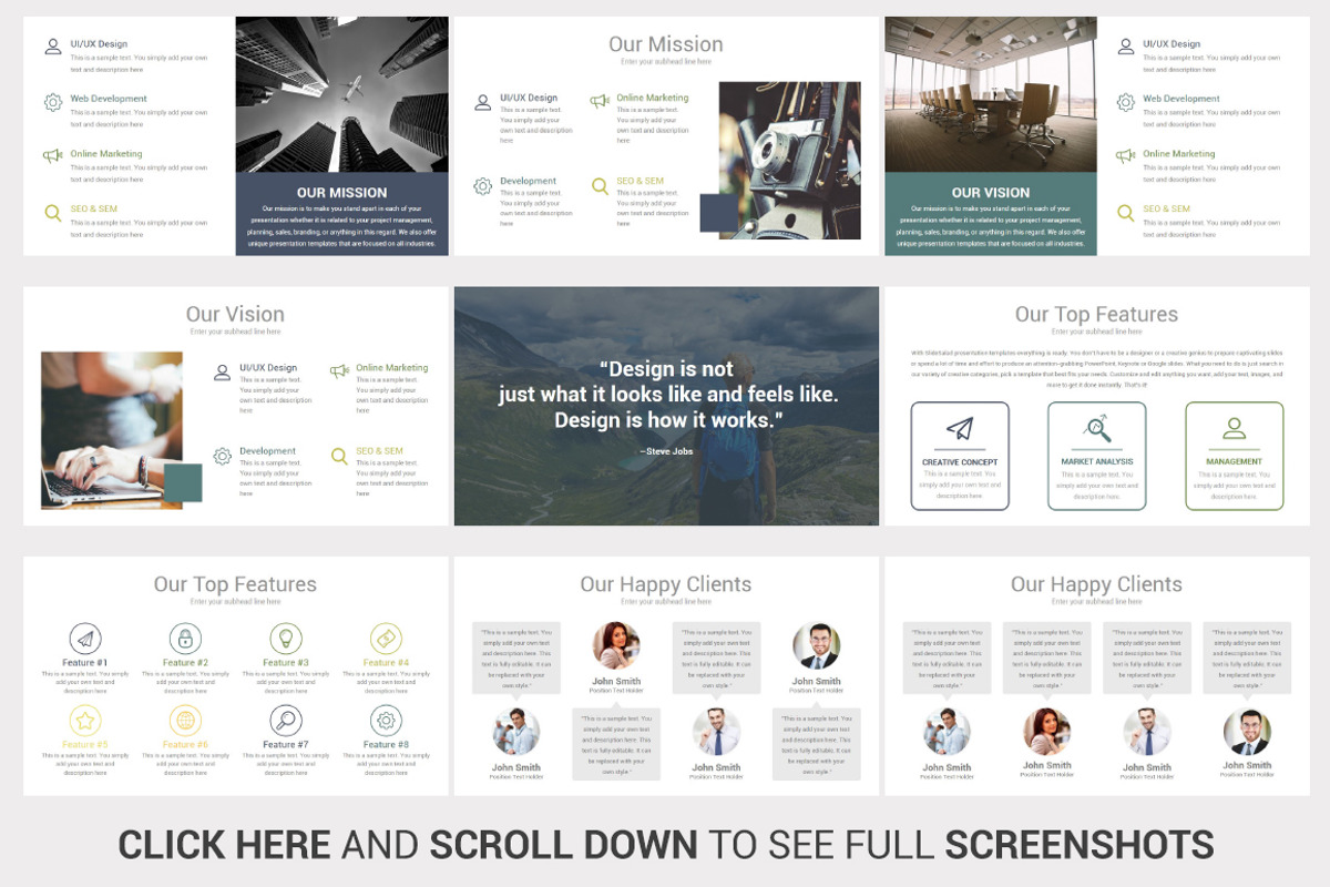 Minimal PowerPoint Template, a Presentation Template by SlideSalad